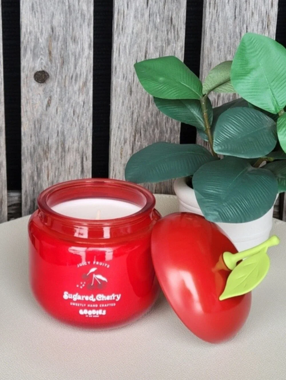DW Home- Goodies Sugared Cherry Candle NWT